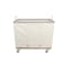 Steele Canvas Basket 18 BU Permanent Truck Natural Canvas w/Grey Vinyl - 4in Casters 9618CNATVGRYW4 - alternate 3